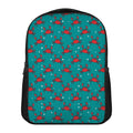 Red Crab Pattern Print Casual Backpack