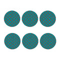 Red Crab Pattern Print Coaster Set