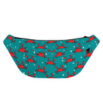 Red Crab Pattern Print Fanny Pack