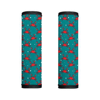 Red Crab Pattern Print Handle Covers