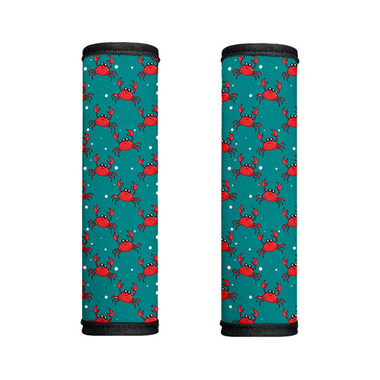 Red Crab Pattern Print Handle Covers