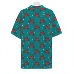 Red Crab Pattern Print Hawaiian Shirt