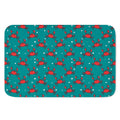 Red Crab Pattern Print Indoor Door Mat