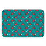Red Crab Pattern Print Indoor Door Mat