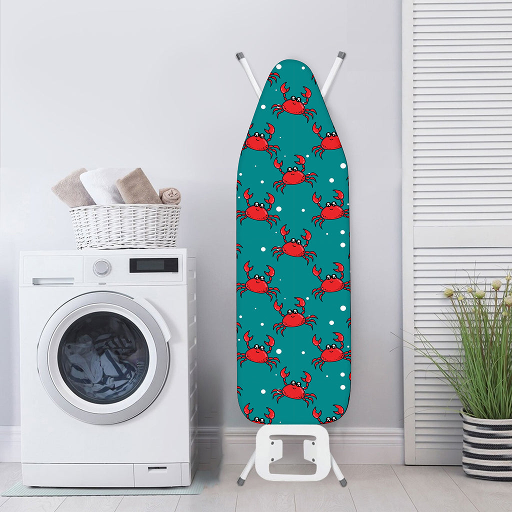 Red Crab Pattern Print Ironing Board Cover