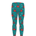 Red Crab Pattern Print Men's Leggings
