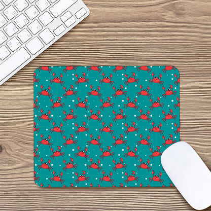 Red Crab Pattern Print Mouse Pad