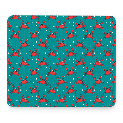 Red Crab Pattern Print Mouse Pad