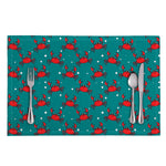 Red Crab Pattern Print Placemat