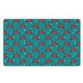 Red Crab Pattern Print Polyester Doormat
