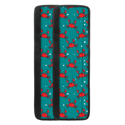 Red Crab Pattern Print Refrigerator Handle Covers
