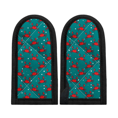 Red Crab Pattern Print Skillet Handle Cover