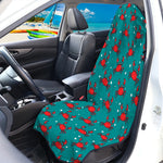Red Crab Pattern Print Waterproof Car Seat Cover