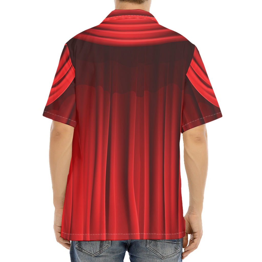 Red Curtain Theater Print Aloha Shirt