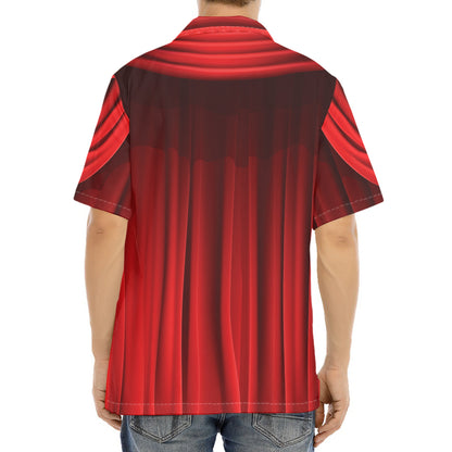 Red Curtain Theater Print Aloha Shirt