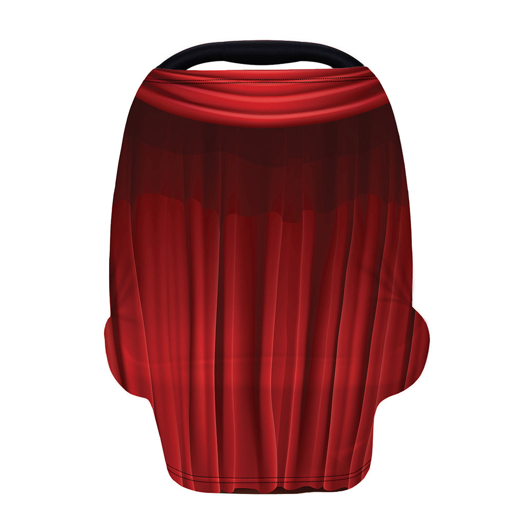 Red Curtain Theater Print Baby Seat Cover