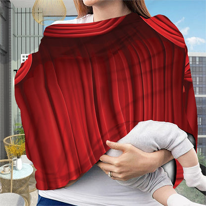 Red Curtain Theater Print Baby Seat Cover