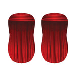 Red Curtain Theater Print Bar Stool Covers