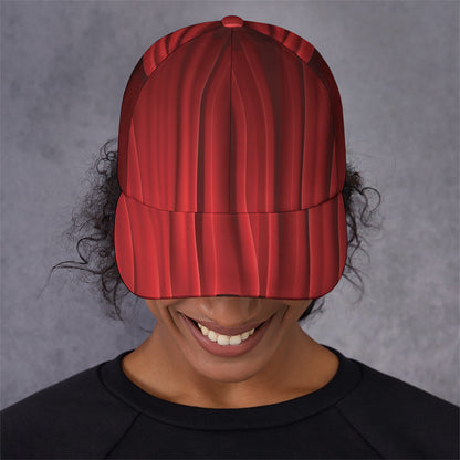Red Curtain Theater Print Baseball Cap