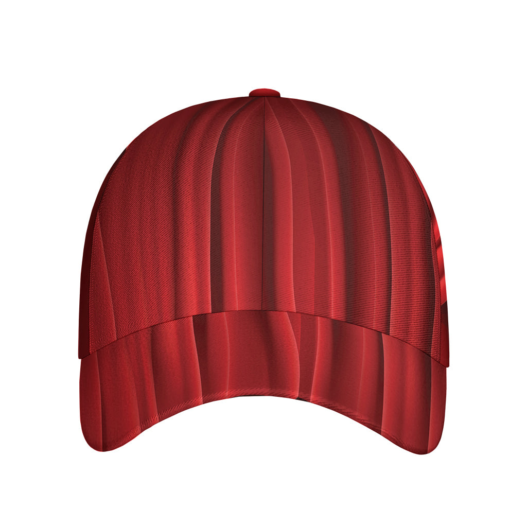 Red Curtain Theater Print Baseball Cap