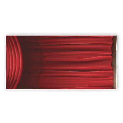Red Curtain Theater Print Beach Towel