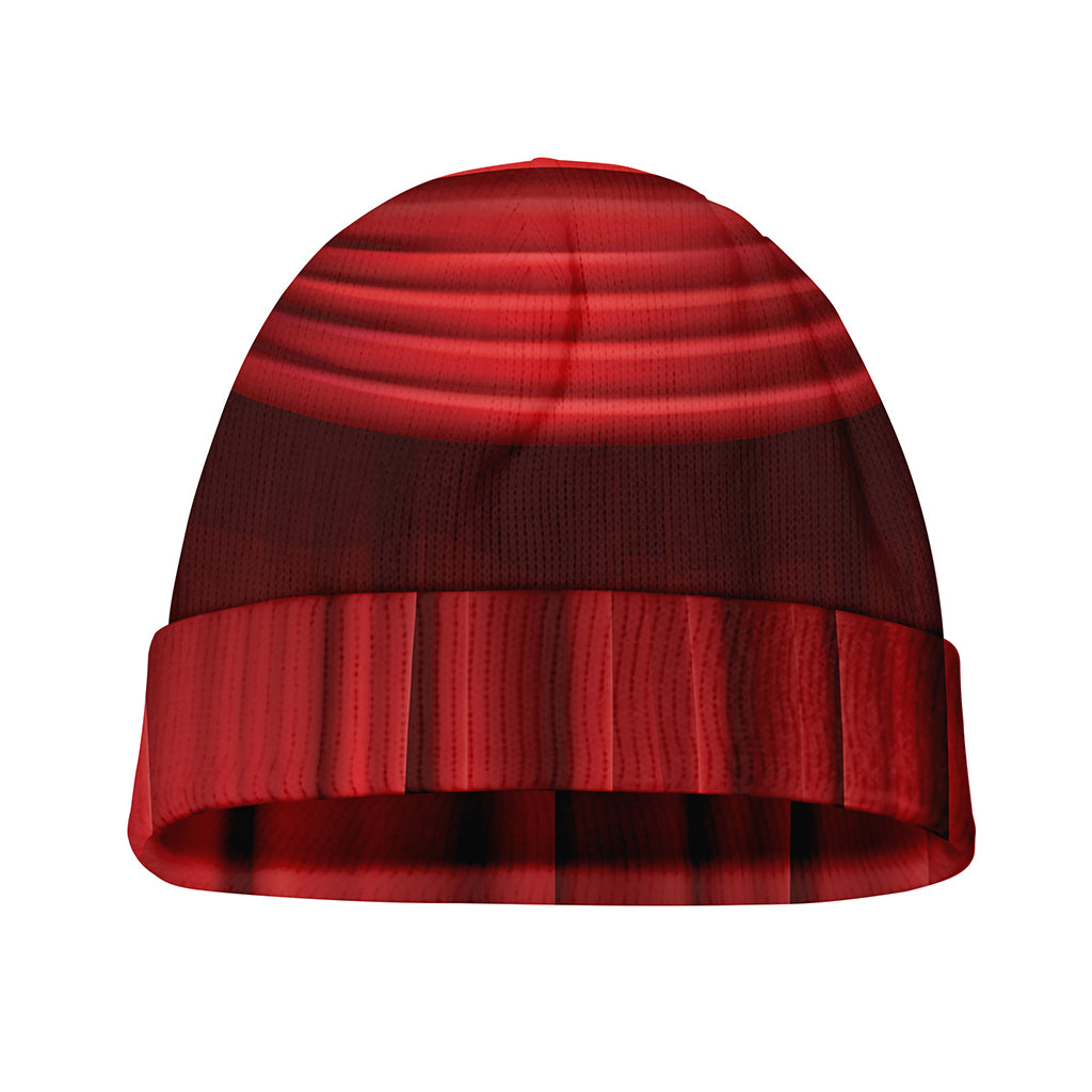 Red Curtain Theater Print Beanie