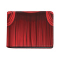 Red Curtain Theater Print Bifold Wallet