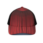 Red Curtain Theater Print Black Mesh Trucker Cap