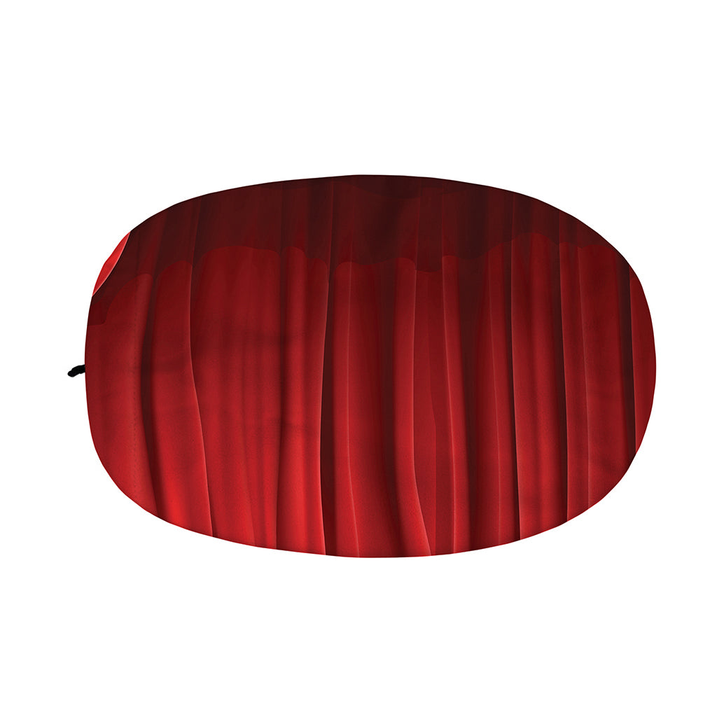 Red Curtain Theater Print Car Side Mirror Covers