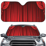 Red Curtain Theater Print Car Windshield Sun Shade