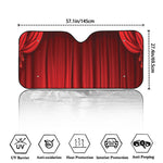Red Curtain Theater Print Car Windshield Sun Shade