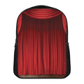 Red Curtain Theater Print Casual Backpack