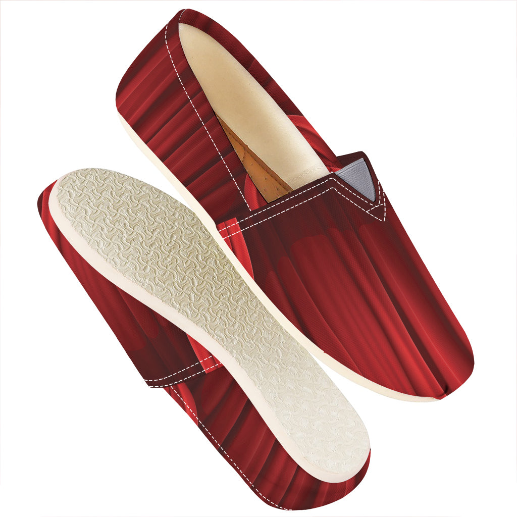 Red Curtain Theater Print Casual Shoes