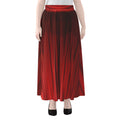 Red Curtain Theater Print Chiffon Maxi Skirt