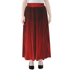 Red Curtain Theater Print Chiffon Maxi Skirt