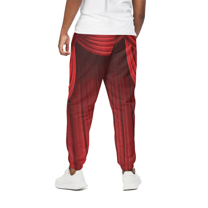 Red Curtain Theater Print Cotton Pants