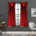 Red Curtain Theater Print Grommet Curtain Panels