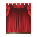 Red Curtain Theater Print Curtain