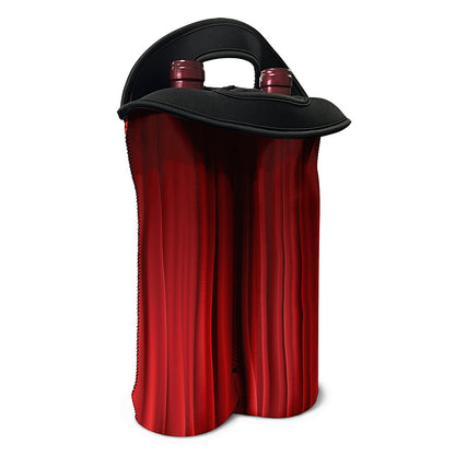 Red Curtain Theater Print Double Neoprene Wine Tote