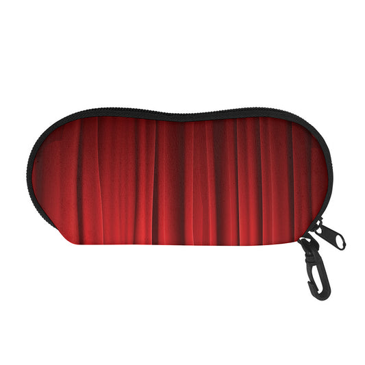 Red Curtain Theater Print Glasses Case
