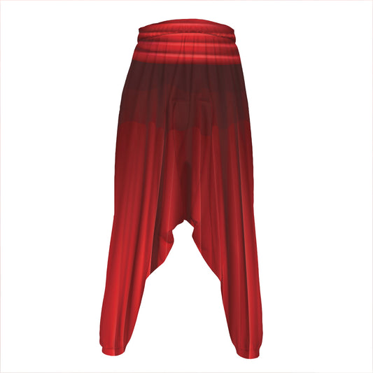 Red Curtain Theater Print Hammer Pants