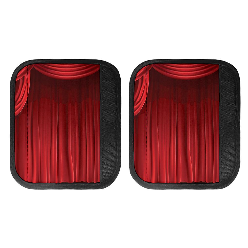 Red Curtain Theater Print Handle Covers