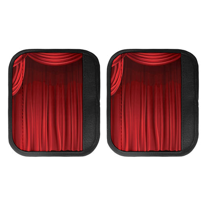 Red Curtain Theater Print Handle Covers
