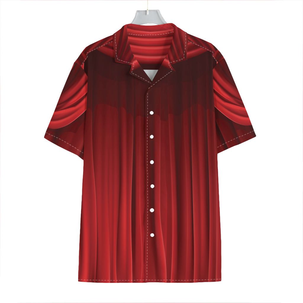 Red Curtain Theater Print Hawaiian Shirt