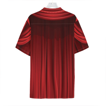 Red Curtain Theater Print Hawaiian Shirt