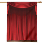 Red Curtain Theater Print House Flag