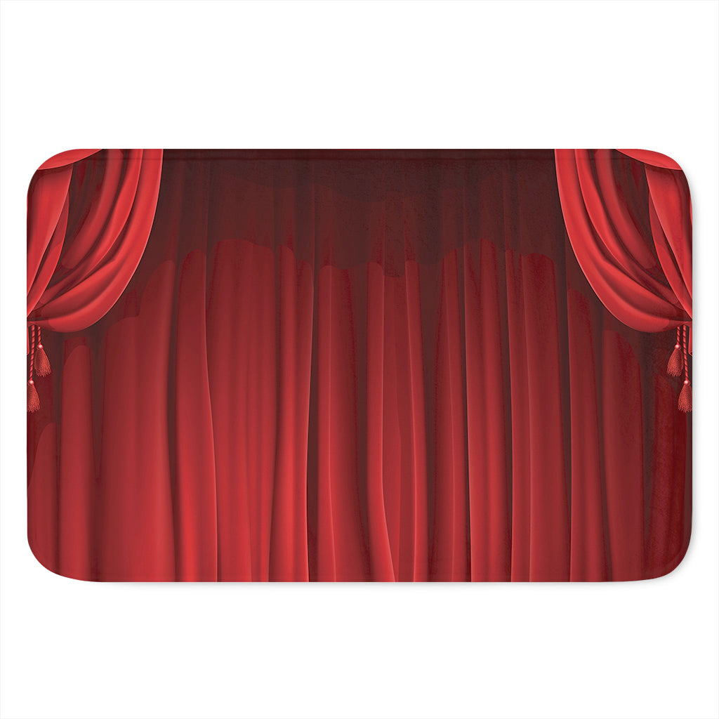 Red Curtain Theater Print Indoor Door Mat