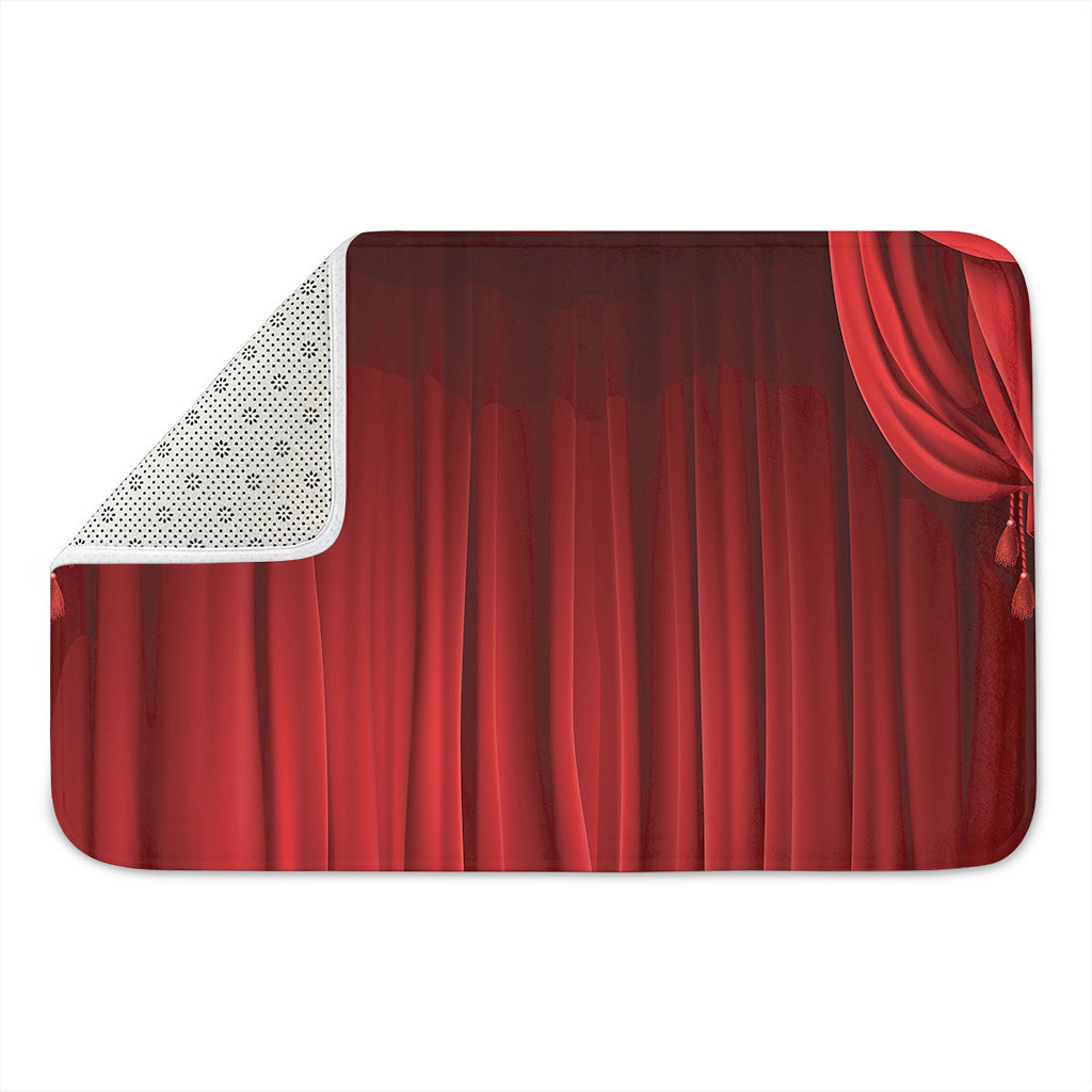 Red Curtain Theater Print Indoor Door Mat