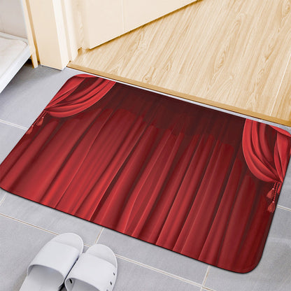 Red Curtain Theater Print Indoor Door Mat