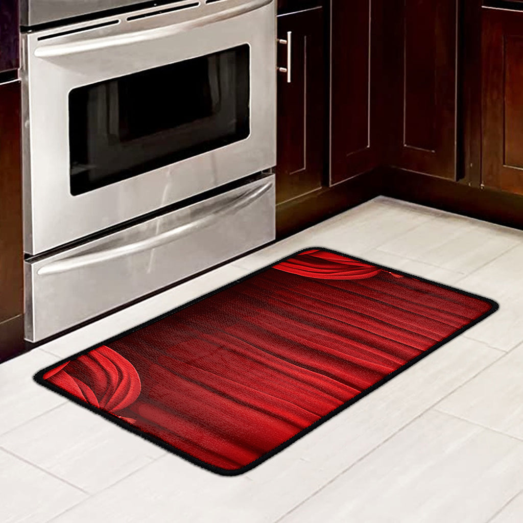 Red Curtain Theater Print Kitchen Mat